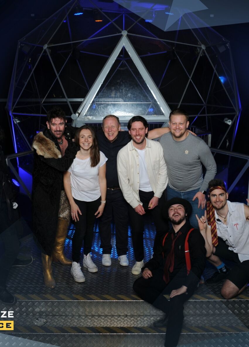 Photo of team 2 in the Crystal Maze